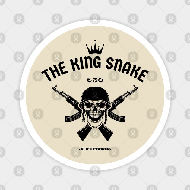 Alice - The King snake // Skull Army Design For Album Fan Art Magnet by Liamlefr